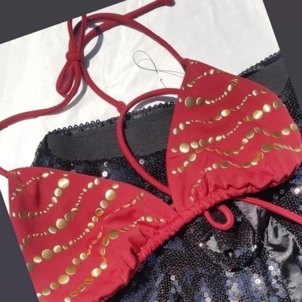 Victoria's Secret Studded Triangle Bikini Top
